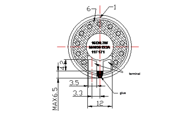 36mm Micro Mylar Speaker for Waterproof